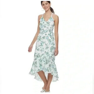 Disney Princess Floral Ruffle Midi Dress, Size Small